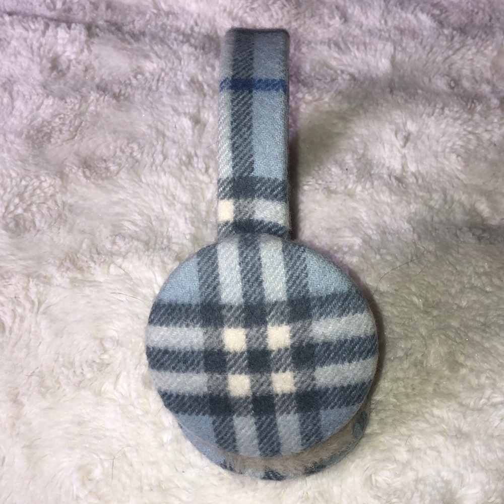 Burberry Plaid Cashmere Earmuffs